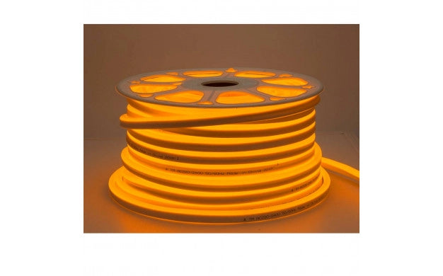 LED Flex Neon 220V – Amber (Golden Yellow) IP65 (50 m rulla)