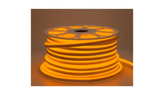 LED Flex Neon 220V – Amber (Golden Yellow) IP65 (50 m rulla)