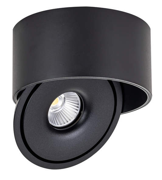 30W LED COB Alasvalo Pyöreä Kääntyvä Musta – Bridgelux | CCT