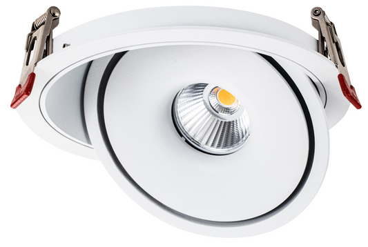 10W LED COB Alasvalo Pyöreä Kääntyvä Valkoinen – Bridgelux | CCT