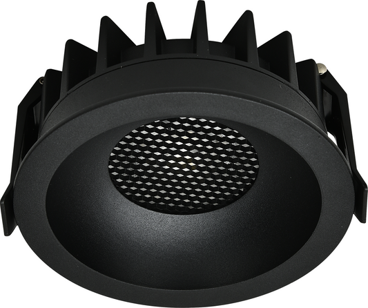 10W LED COB Alasvalo Pyöreä Musta – Bridgelux | CCT