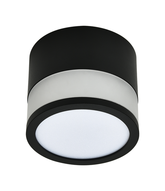 12W LED COB Pinta-alasvalo Pyöreä Musta 4000K