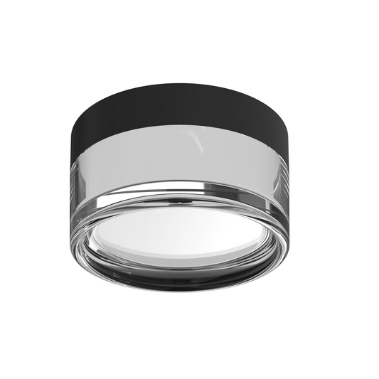 9W LED Ulkokattovalaisin Pyöreä Musta/Valkoinen CCT IP65