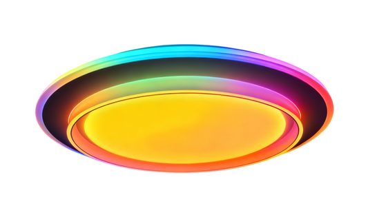 LED-kattovalaisin 40W+RGB10W Valkoinen 3CCT-Memory Himmennettävä + Kaukosäädin