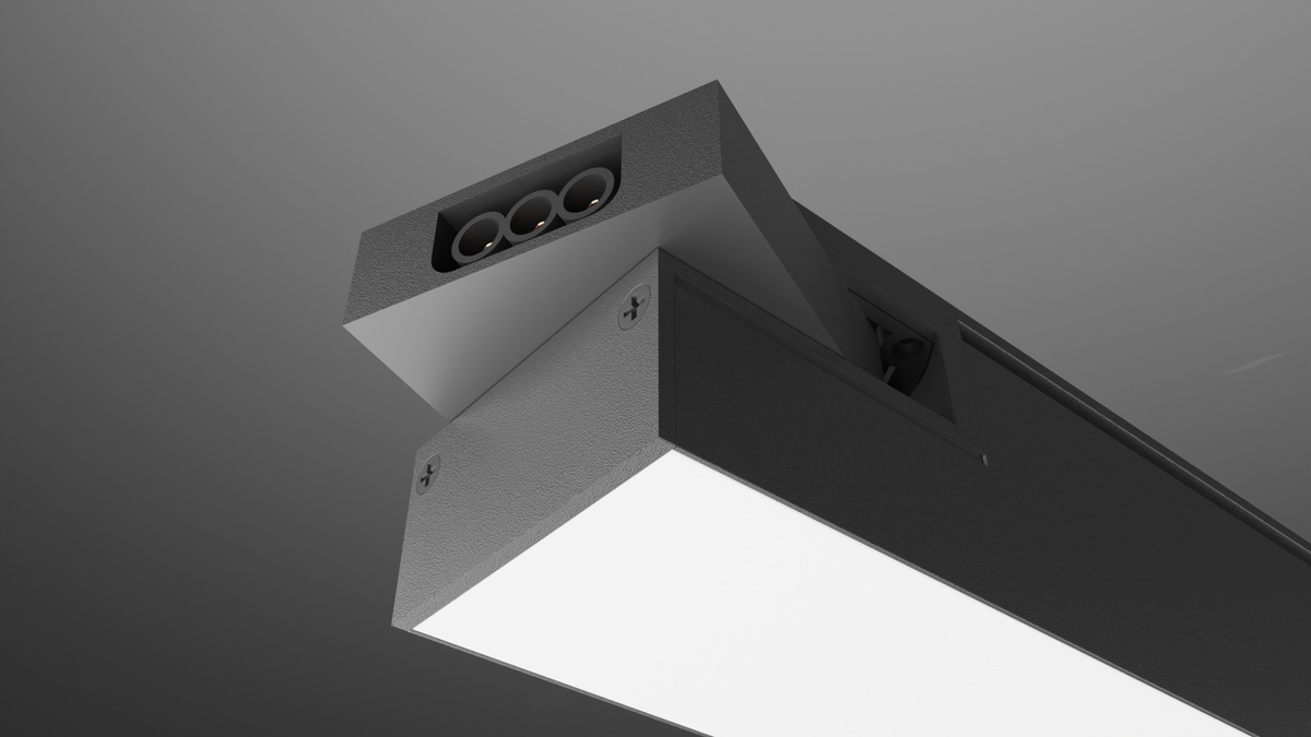 LED-lineaarivalo 24W 3CCT 100lm/W IP20 600mm – Ketjutettava, yhdistä useita valaisimia
