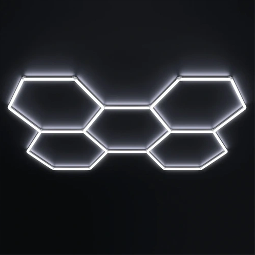 Hexagon LED -valaisinjärjestelmä 5 moduulia – 192W, 6000K, 23 040 lm