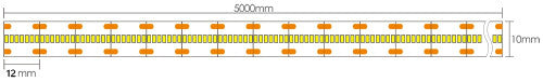 LED-nauha 2110 | 24V | 38W/m | CRI90 | IP20 | 700 LED/m | 3000K | Premium 5m