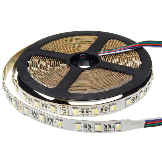 LED-nauha 5050 | 24V | 16W/m | RGBWW | IP20 | 60 LED/m | Premium 5m