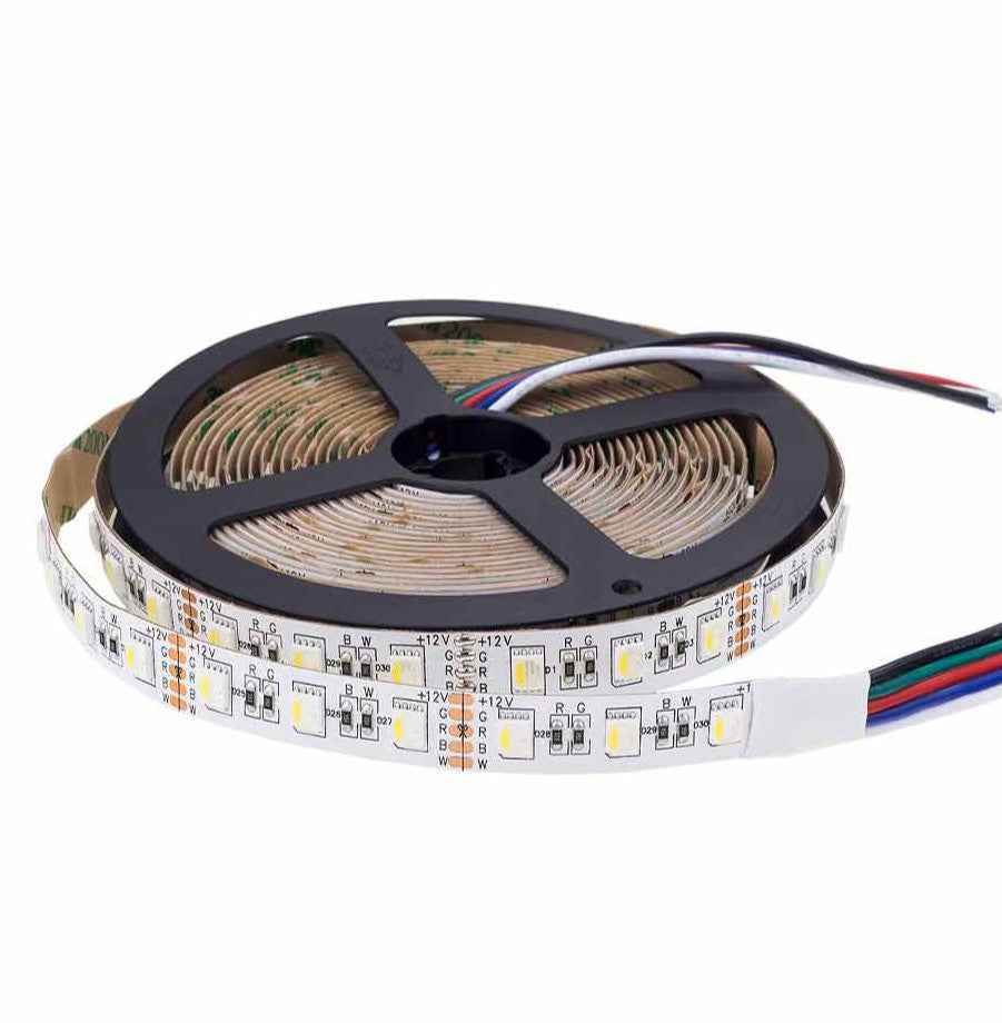 LED-nauha 5050 | 12V | 16W/m | RGB + Lämmin Valkoinen (3000K) | IP20 | Premium 5m