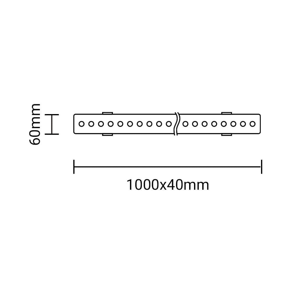 36W LED Seinävalaisin – 3 600 lm | 30° | IP65 | 2700K / 6000K