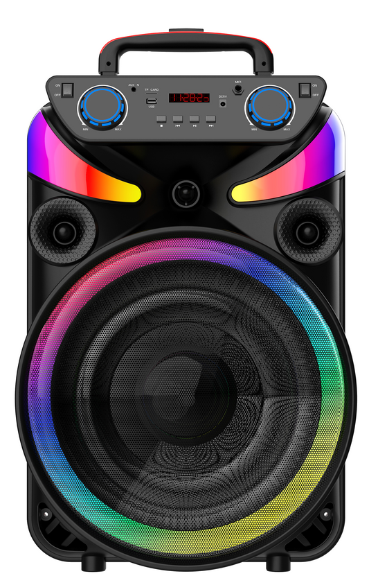 RGB Bluetooth-bilekaiutin 15" – 800W, langaton mikrofoni ja kaukosäädin