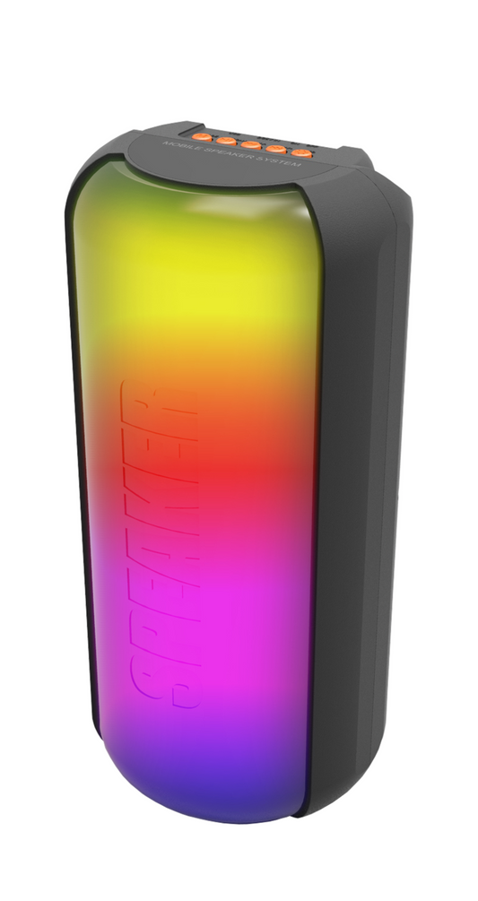 RGB Bluetooth-kaiutin 2x3" – kompakti, 5 valotilaa ja kaukosäädin