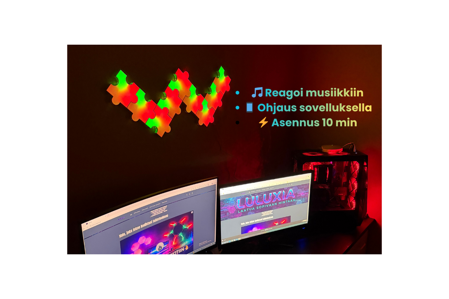 Palapeli RGB LED-paneelisarja 9kpl UUTUUS