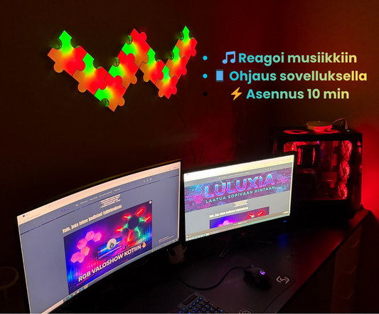 Palapeli RGB LED-paneelisarja 9kpl UUTUUS