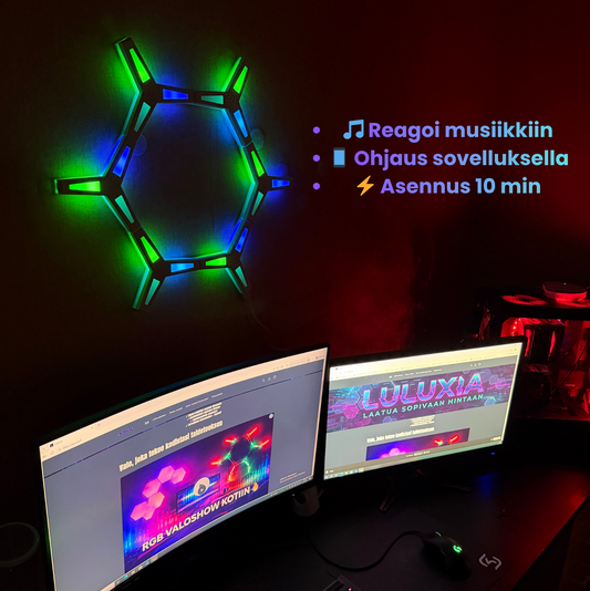 Y-muotoinen RGB-valaisinsarja - 6 paneelia