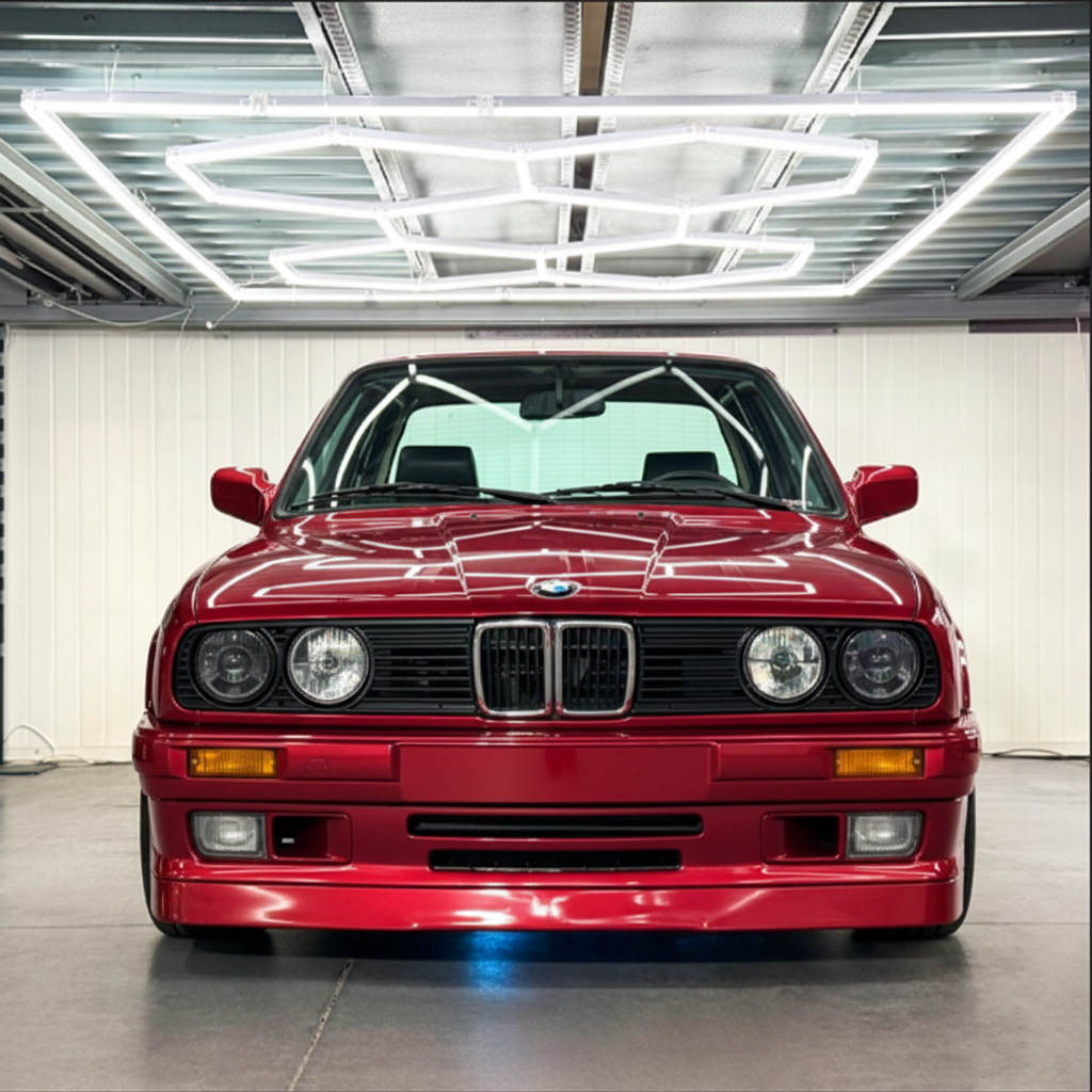 Punainen BMW E30