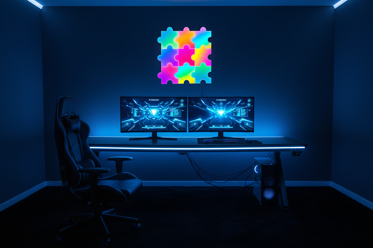 Puzzle LED Blue