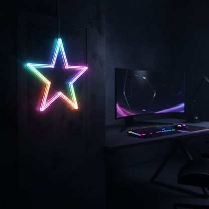 RGB-tähti gameroomissa