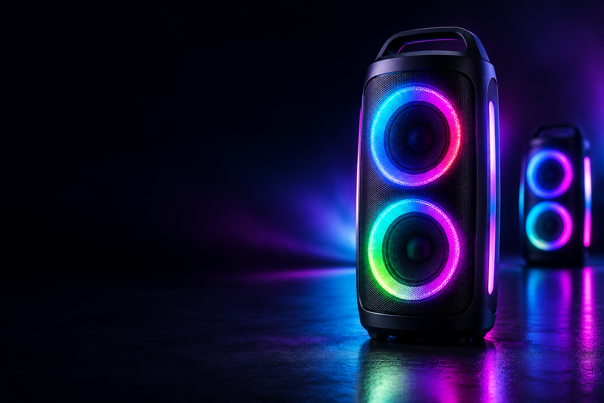 Tumma RGB Bluetooth -kaiuttimien hero-kuva